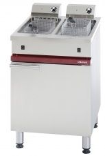Friteuse professionnelle lectrique double 2x8 Litres sur coffre AMBASSADE